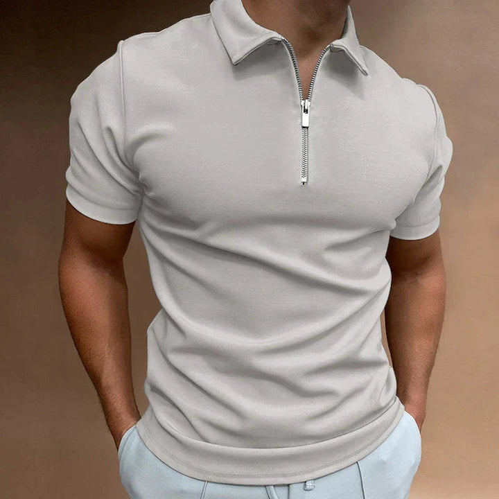 Herren Polo-Shirt mit Kurzarm | Reißverschluss