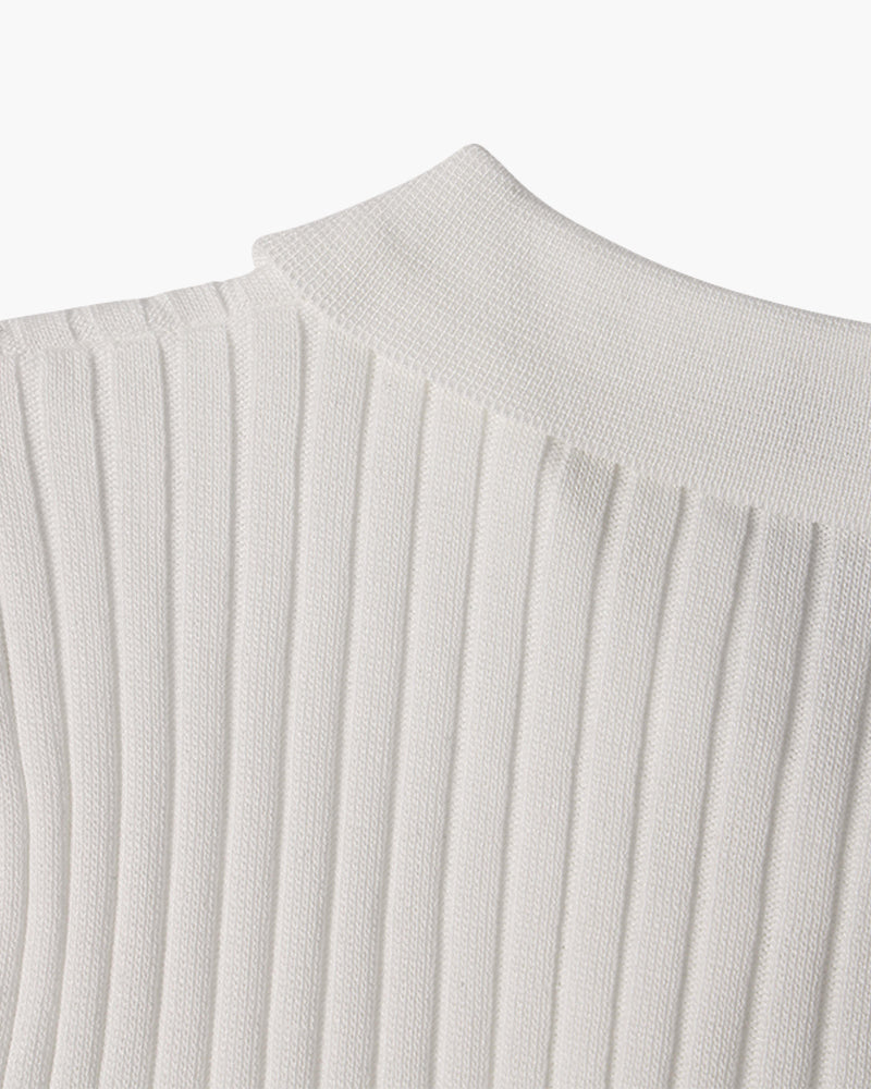 Herren Ribbed Polo-Shirt | Kurzarm