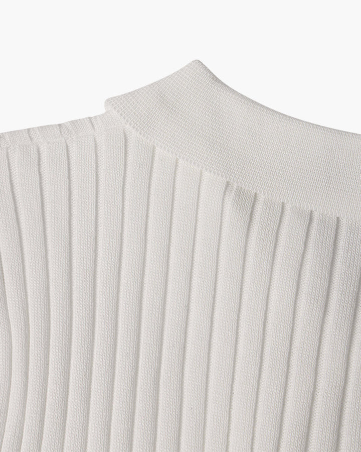 Herren Ribbed Polo-Shirt | Kurzarm