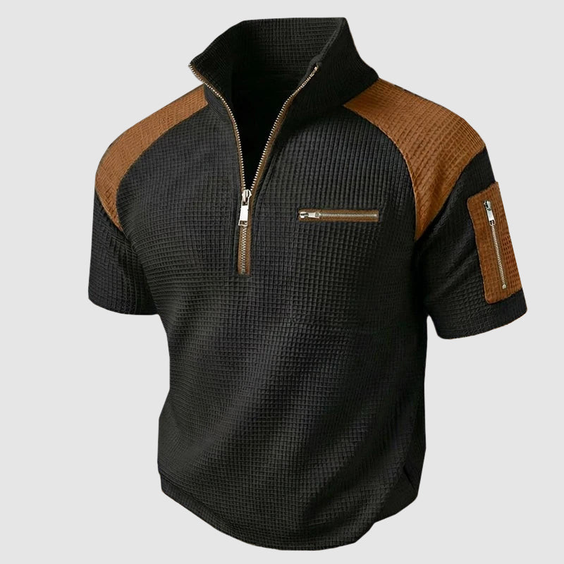Herren Polo-Shirt mit Reißverschluss | Kurzarm