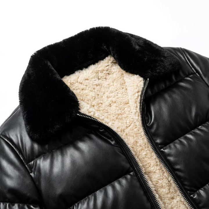 Henrik | Warme, gepolsterte Jacke im Vintage-Stil