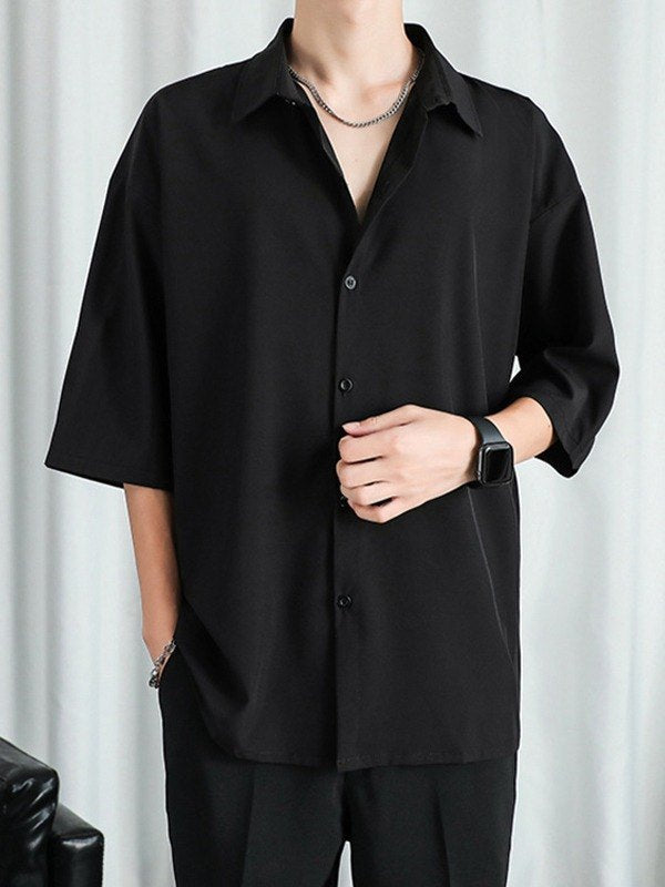 Herren Kurzarm Hemd | Oversized