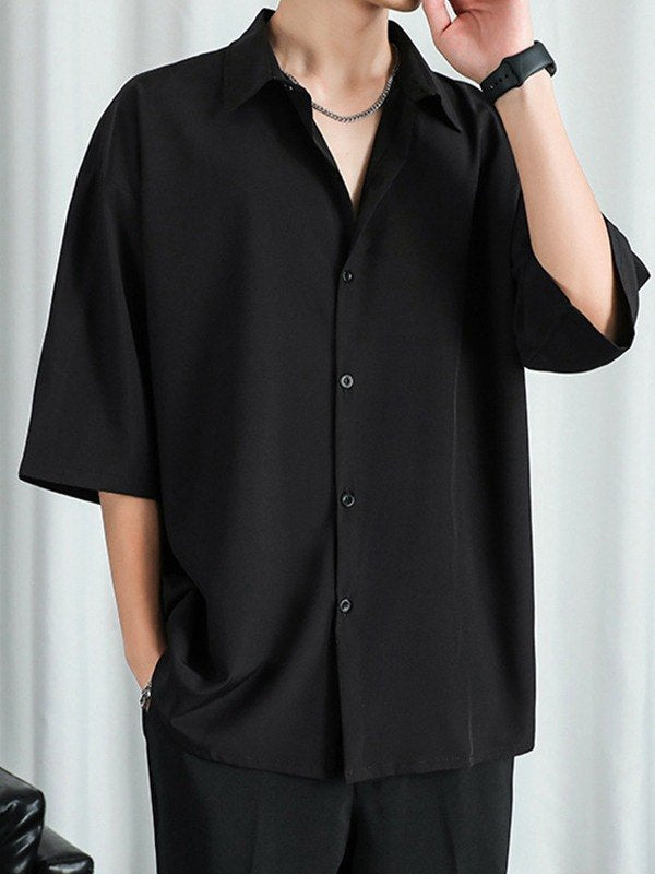 Herren Kurzarm Hemd | Oversized