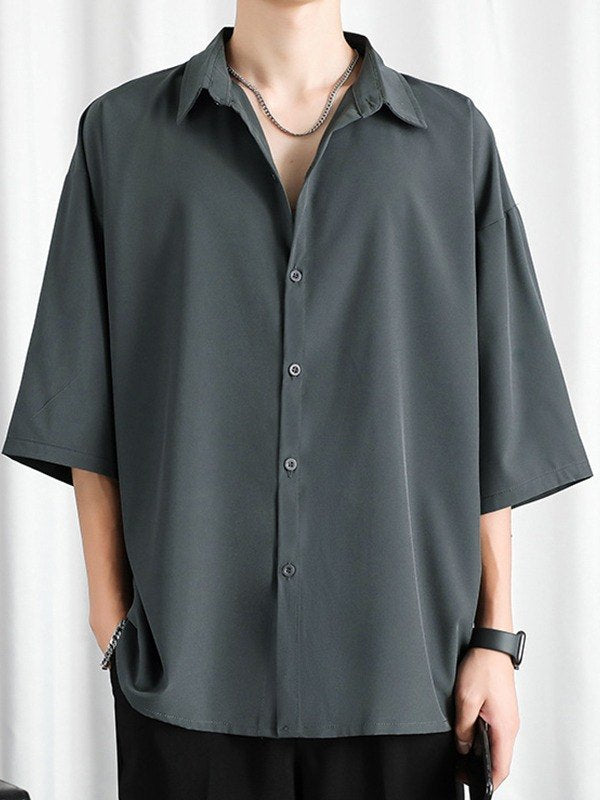 Herren Kurzarm Hemd | Oversized