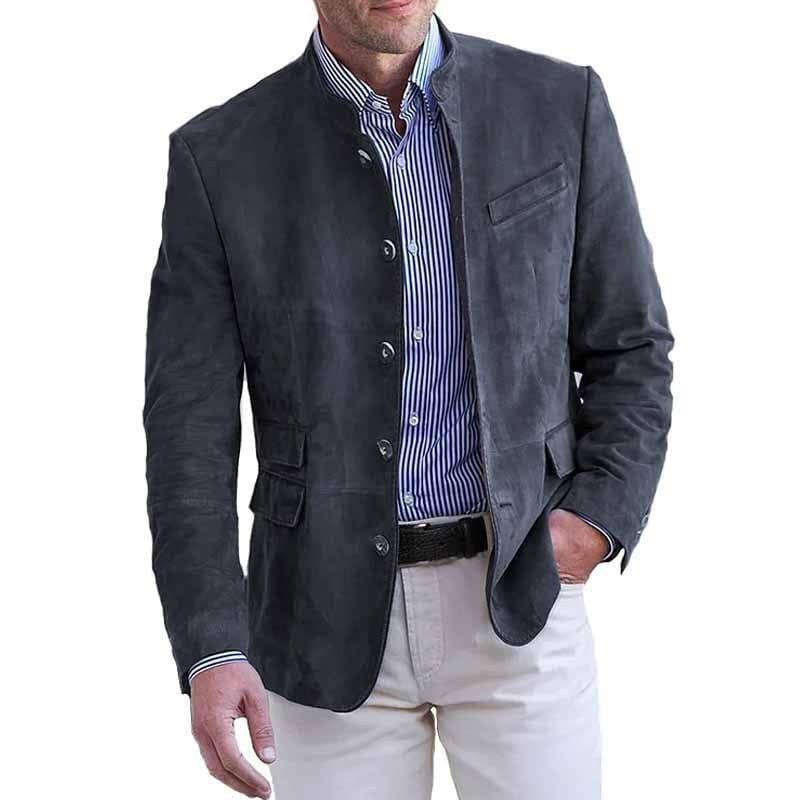 Julius | Luxuriöser Blazer aus wildlederähnlichem Material