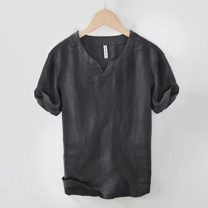 Lars | Lässiges Hemd mit V-Ausschnitt