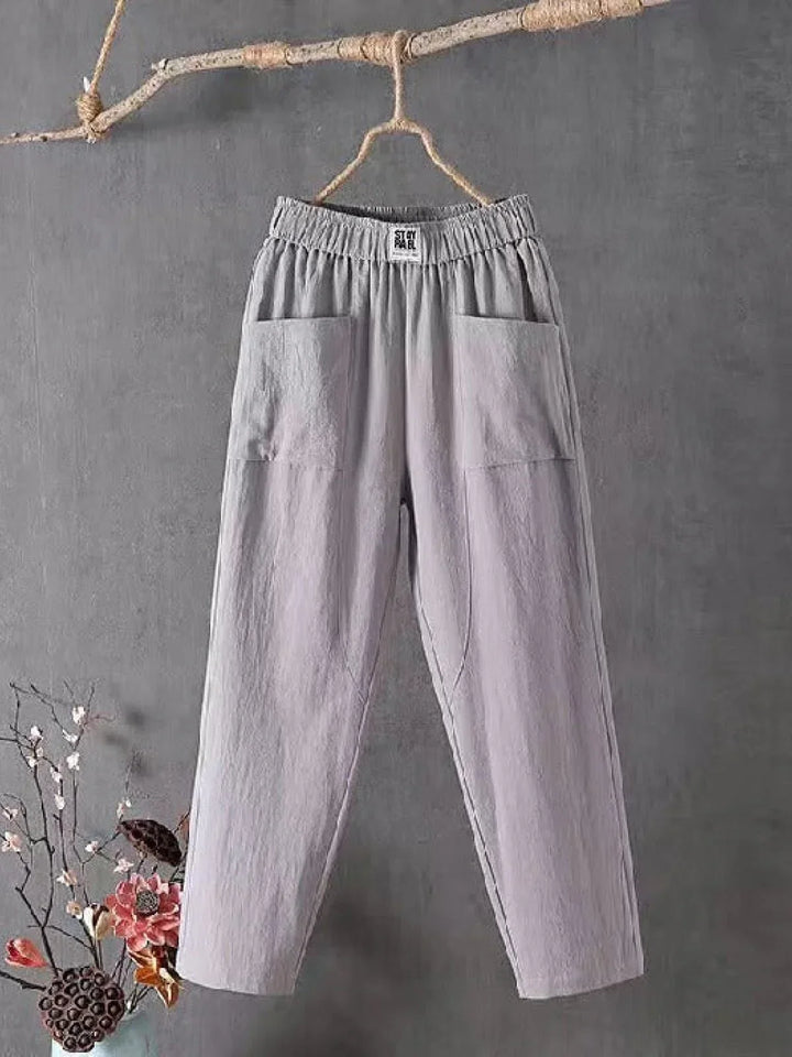 Stoffhose Damen Relaxed Fit Freizeit Frühling & Sommer