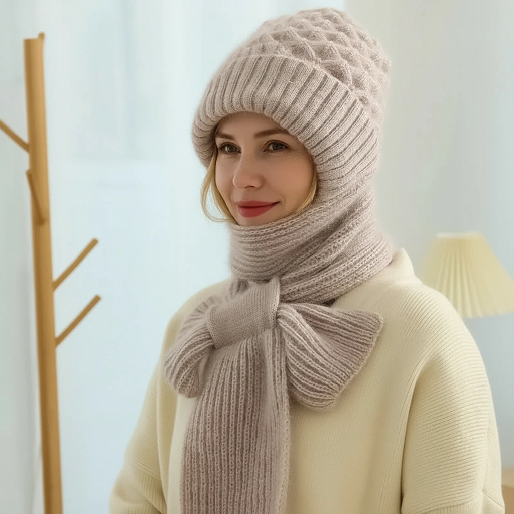 Amarielle - Winter Ensemble aus polar Anti-Kälte mit Gehörschutz