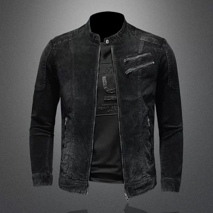 Herren Stehkragenjacke | Mit Reißverschluss