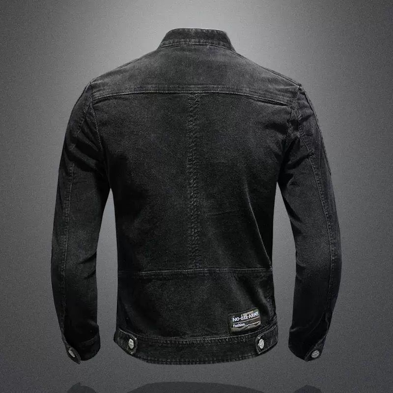 Herren Stehkragenjacke | Mit Reißverschluss