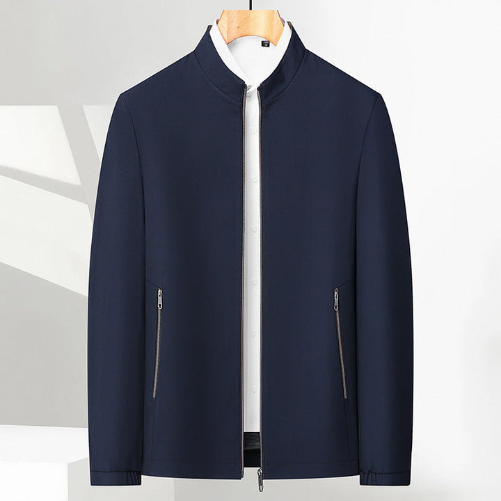 Lässige Herrenjacke mit Stehkragen – leichte Zwischenjahreszeitjacke