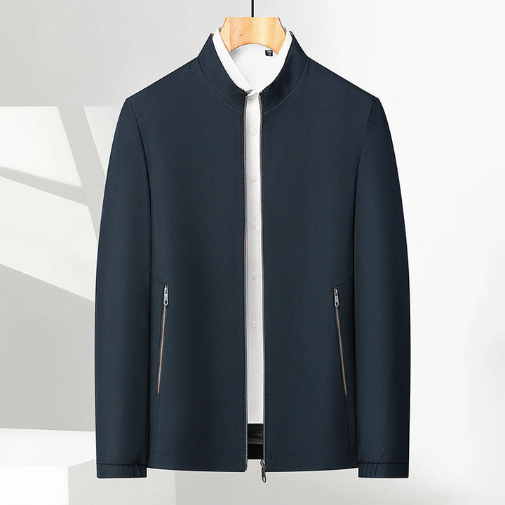 Lässige Herrenjacke mit Stehkragen – leichte Zwischenjahreszeitjacke