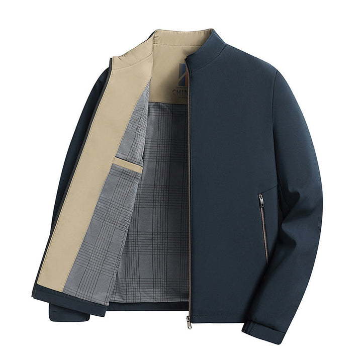 Lässige Herrenjacke mit Stehkragen – leichte Zwischenjahreszeitjacke