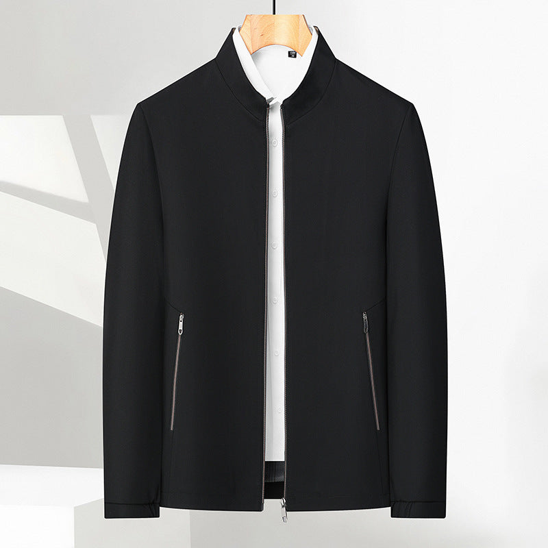 Lässige Herrenjacke mit Stehkragen – leichte Zwischenjahreszeitjacke