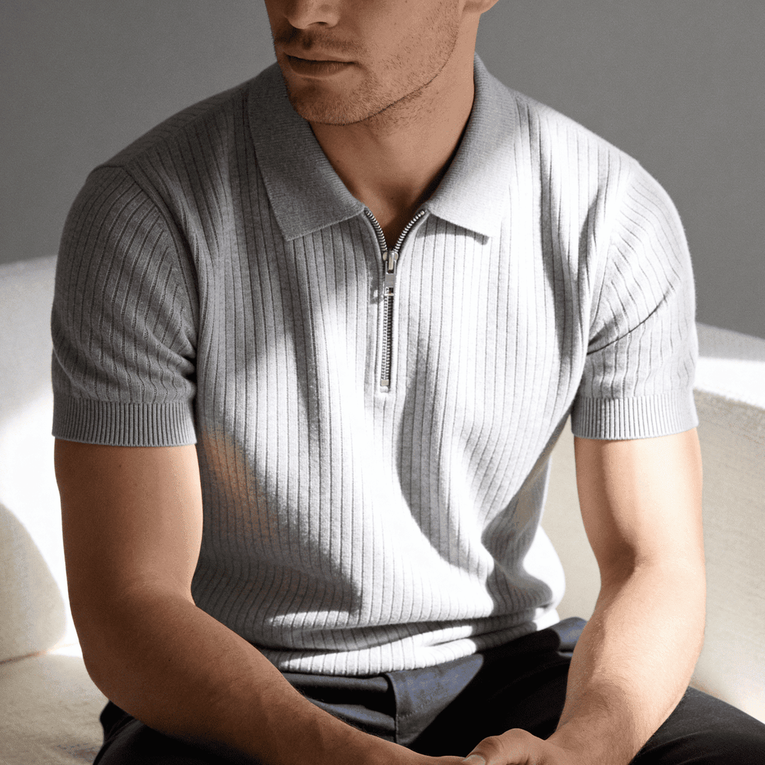 De Matteo Swiss Knit Polo