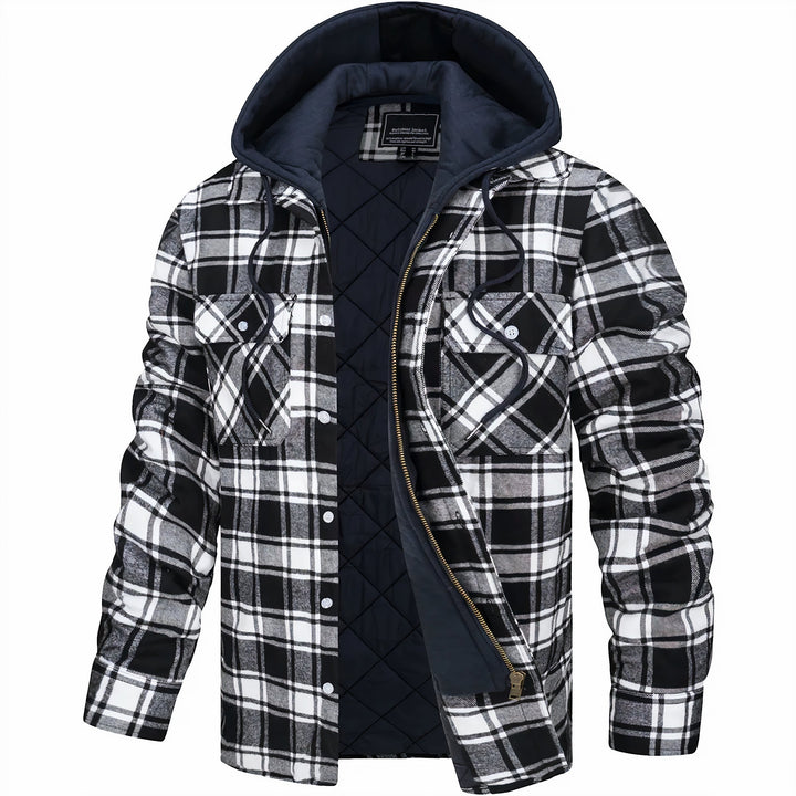 Felix | Karierte Jacke mit Reißverschluss