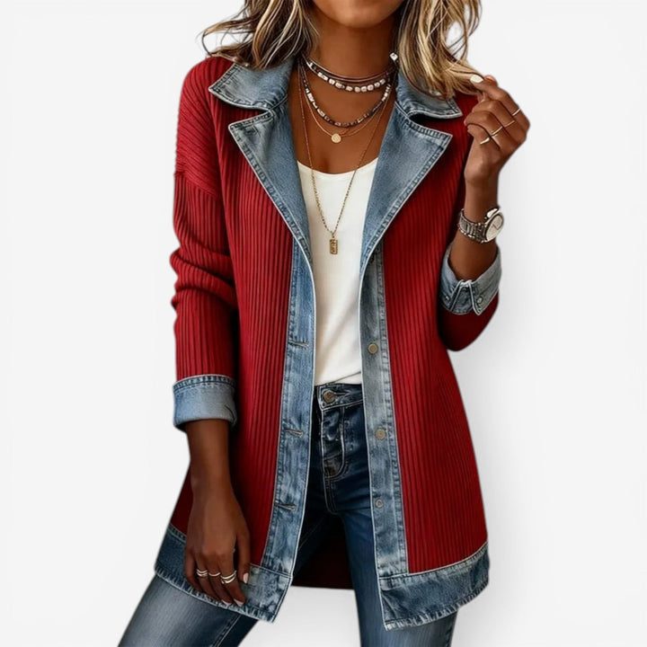 Damen Hybrid Denim Jacke