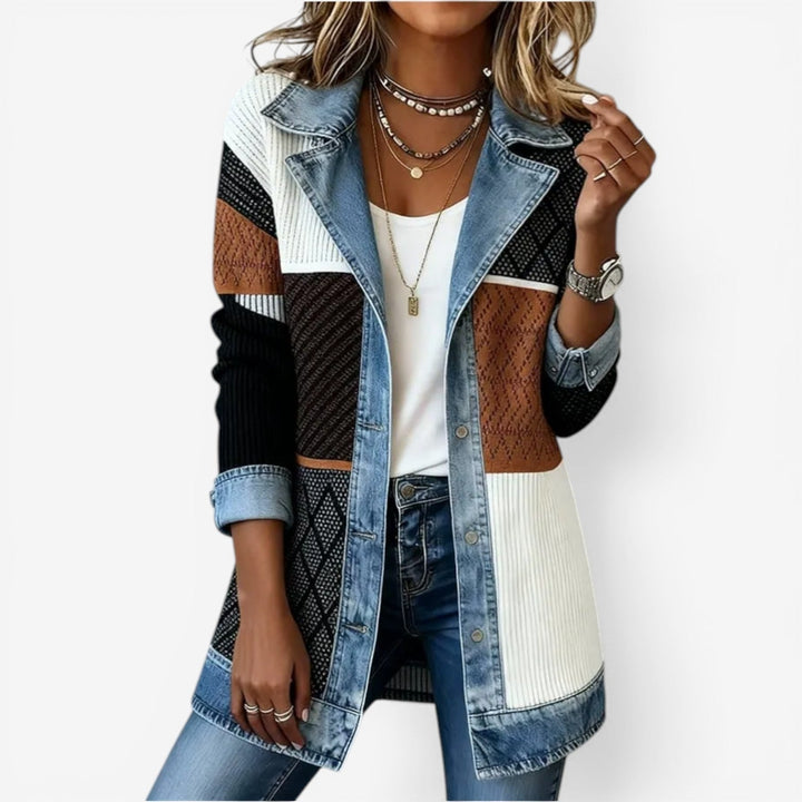 Damen Hybrid Denim Jacke