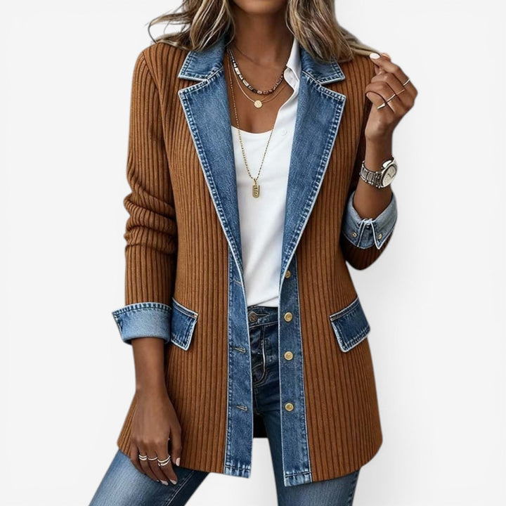 Damen Hybrid Denim Jacke